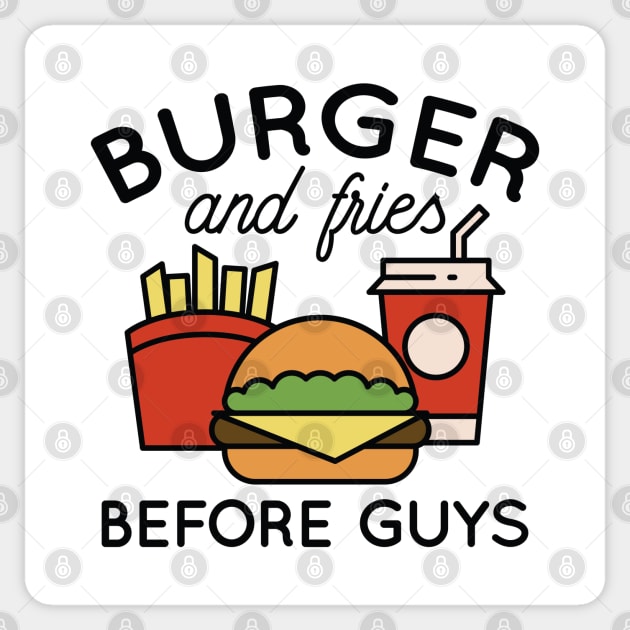 Fries Before Guys Sticker by LuckyFoxDesigns